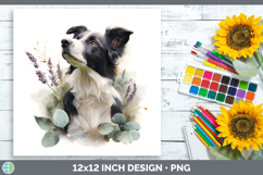 GorgeousDogs 02 Lavender and Eucalyptus Paper Backgrounds design.