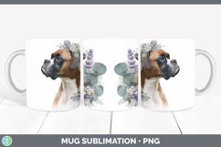 GorgeousDogs 02 Lavender and Eucalyptus Mug Wrap design.