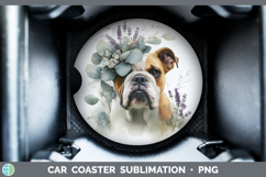 GorgeousDogs 02 Lavender and Eucalyptus Car Coaster design.