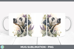 GorgeousDogs 02 Lavender and Eucalyptus Mug Wrap design.