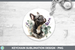 GorgeousDogs 02 Lavender and Eucalyptus Keychain design.