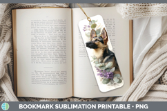 GorgeousDogs 02 Lavender and Eucalyptus Bookmark design.