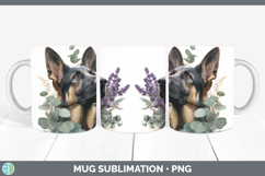 GorgeousDogs 02 Lavender and Eucalyptus Mug Wrap design.