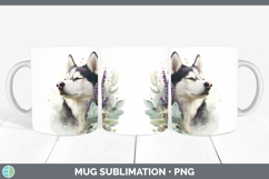 GorgeousDogs 02 Lavender and Eucalyptus Mug Wrap design.
