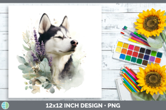 GorgeousDogs 02 Lavender and Eucalyptus Paper Backgrounds design.