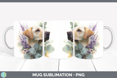 GorgeousDogs 02 Lavender and Eucalyptus Mug Wrap design.