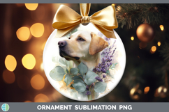 GorgeousDogs 02 Lavender and Eucalyptus Ornament design.