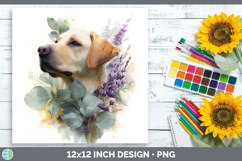 GorgeousDogs 02 Lavender and Eucalyptus Paper Backgrounds design.