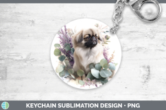 GorgeousDogs 02 Lavender and Eucalyptus Keychain design.