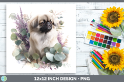 GorgeousDogs 02 Lavender and Eucalyptus Paper Backgrounds design.