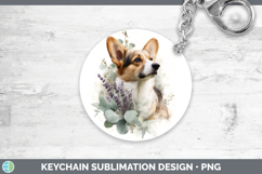 GorgeousDogs 02 Lavender and Eucalyptus Keychain design.