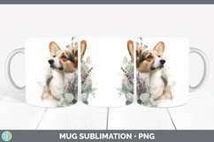 GorgeousDogs 02 Lavender and Eucalyptus Mug Wrap design.