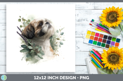 GorgeousDogs 02 Lavender and Eucalyptus Paper Backgrounds design.