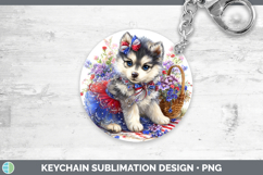 GorgeousDogs 02 Patriotic Keychain design.