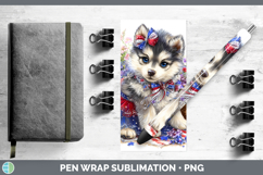 GorgeousDogs 02 Patriotic Pen Wrap design.