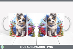 GorgeousDogs 02 Patriotic Mug Wrap design.