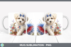 GorgeousDogs 02 Patriotic Mug Wrap design.