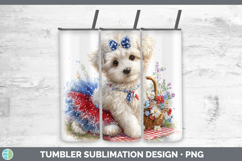 GorgeousDogs 02 Patriotic Tumbler design.