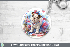 GorgeousDogs 02 Patriotic Keychain design.