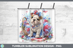 GorgeousDogs 02 Patriotic Tumbler design.