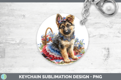 GorgeousDogs 02 Patriotic Keychain design.