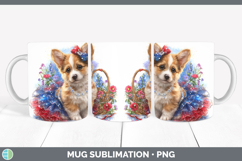 GorgeousDogs 02 Patriotic Mug Wrap design.