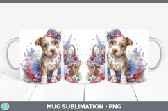 GorgeousDogs 02 Patriotic Mug Wrap design.