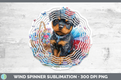 GorgeousDogs 02 Patriotic Wind Spinner design.
