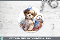 GorgeousDogs 02 Patriotic Keychain design.