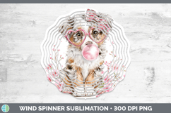 GorgeousDogs 02 Pink Bubble Gum Wind Spinner design.