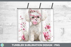 GorgeousDogs 02 Pink Bubble Gum Tumbler design.