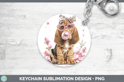 GorgeousDogs 02 Pink Bubble Gum Keychain design.