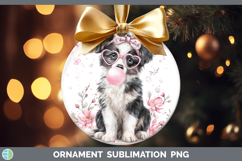 GorgeousDogs 02 Pink Bubble Gum Ornament design.