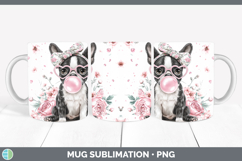 GorgeousDogs 02 Pink Bubble Gum Mug Wrap design.
