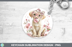 GorgeousDogs 02 Pink Bubble Gum Keychain design.
