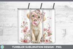 GorgeousDogs 02 Pink Bubble Gum Tumbler design.