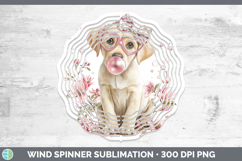 GorgeousDogs 02 Pink Bubble Gum Wind Spinner design.