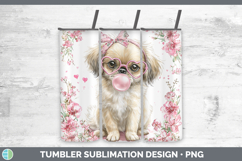 GorgeousDogs 02 Pink Bubble Gum Tumbler design.