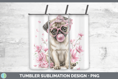 GorgeousDogs 02 Pink Bubble Gum Tumbler design.