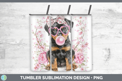 GorgeousDogs 02 Pink Bubble Gum Tumbler design.