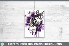 GorgeousDogs 02 Purple Drips Air Freshener design.