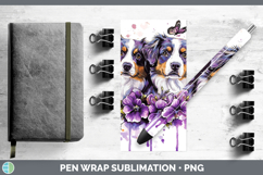 GorgeousDogs 02 Purple Drips Pen Wrap design.