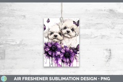 GorgeousDogs 02 Purple Drips Air Freshener design.