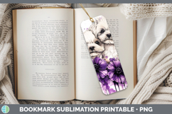 GorgeousDogs 02 Purple Drips Bookmark design.