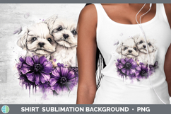 GorgeousDogs 02 Purple Drips Shirt design.
