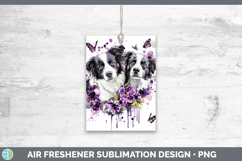GorgeousDogs 02 Purple Drips Air Freshener design.