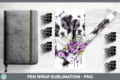 GorgeousDogs 02 Purple Drips Pen Wrap design.