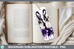 GorgeousDogs 02 Purple Drips Bookmark design.