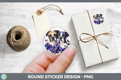 GorgeousDogs 02 Purple Drips Stickers design.