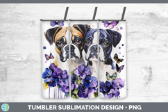 GorgeousDogs 02 Purple Drips Tumbler design.